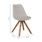 Cadeira De Jantar Ligia Estofada Bege