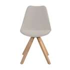 Cadeira De Jantar Ligia Estofada Bege