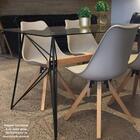 Cadeira De Jantar Ligia Estofada Bege