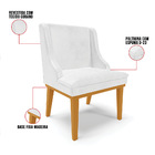 Cadeira De Jantar Liz Corano Base Fixa Madeira Castanho D03 -