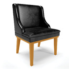 Cadeira De Jantar Liz Corano Base Fixa Madeira Castanho D03 -