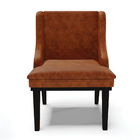 Cadeira De Jantar Liz Corano Nozes Base Fixa Madeira Preto D0