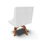 Cadeira De Jantar Liz Corino Glow Branco Base Giratória Madei