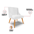 Cadeira De Jantar Liz Corino Glow Branco Pés Palito Tana Decor