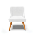 Cadeira De Jantar Liz Corino Glow Branco Pés Palito Tana Decor