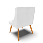 Cadeira De Jantar Liz Corino Glow Branco Pés Palito Tana Decor