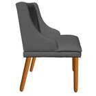 Cadeira De Jantar Liz Corino Grafite Pés Palito Castanho D'ro