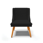 Cadeira De Jantar Liz Linho Preto Pés Palito Bnn Decor