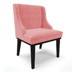 Cadeira De Jantar Liz Suede Base Fixa Madeira Preto D03 - D'r