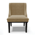 Cadeira De Jantar Liz Suede Base Fixa Madeira Preto D03 - D'r