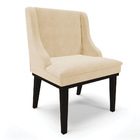 Cadeira De Jantar Liz Suede Base Fixa Madeira Preto D03 - D'r