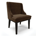 Cadeira De Jantar Liz Suede Base Fixa Madeira Preto D03 - D'r