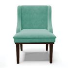 Cadeira De Jantar Liz Suede Base Fixa Madeira Tabaco - D'ross