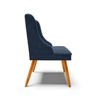 Cadeira De Jantar Liz Suede Pés Palito Castanho D03 - D'rossi