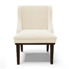 Cadeira De Jantar Liz Veludo Base Fixa Madeira Tabaco D03 - D