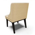 Cadeira De Jantar Liz Veludo Luxo Base Fixa Madeira Preto - D