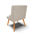 Cadeira De Jantar Liz Veludo Prata Luxo Pés Palito Bnn Decor
