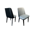 Cadeira De Jantar Londres Revestida Em Tecido Linho E Courino