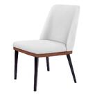 Cadeira De Jantar Londres Suede Branco