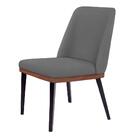 Cadeira De Jantar Londres Suede Cinza