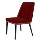 Cadeira De Jantar Londres Suede Vinho