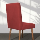 Cadeira De Jantar Luna Suede Vermelho - Meu Lar Decorações
