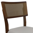 Cadeira De Jantar Madeira E Palha Moderna Avulsa Bege Júlia