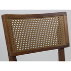 Cadeira De Jantar Madeira E Palha Moderna Avulsa Cinza Júlia