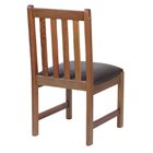 Cadeira De Jantar Madeira Maciça Alice Com Estofado Courino N