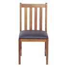 Cadeira De Jantar Madeira Maciça Alice Com Estofado Courino N