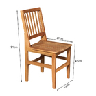 Cadeira De Jantar Madeira Maciça Ripada Rústica Confort - Cas