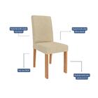 Cadeira De Jantar Mdf 2 Peças Encosto Fixo Maia Cimol