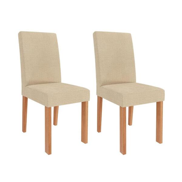 Cadeira De Jantar Mdf 2 Peças Encosto Fixo Maia Cimol
