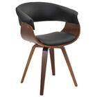 Cadeira De Jantar Moderna Base Madeira Fixa Betani R02 Sintét