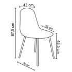 Cadeira De Jantar Moderna Slim Pés Madeira Lânia R02 Linho Ma