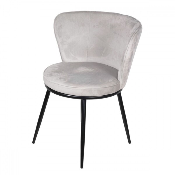 Cadeira De Jantar Nanda Cinza Claro - Or Design