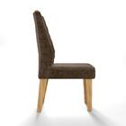 Cadeira De Jantar Ondina Carvalho Nobre Veludo Moca 2 Unidade