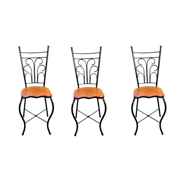 Cadeira De Jantar Para Mesa De Chá Conjunto Com 3 Estilo Indu