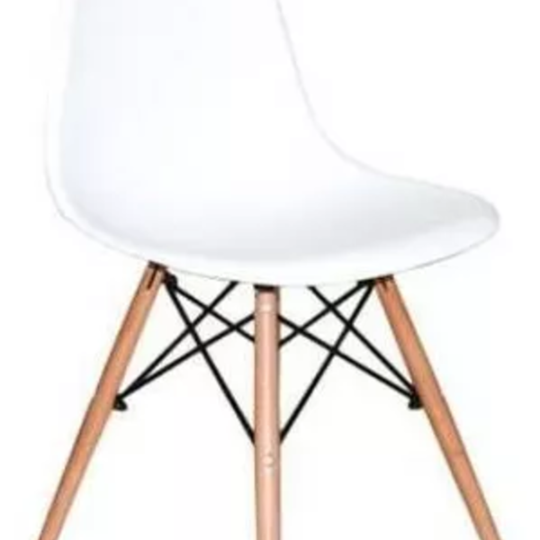 Cadeira De Jantar Parauso Charles Eames Eiffel Branco