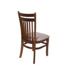 Cadeira De Jantar Paris Em Madeira Cor Imbuia Assento Estofad