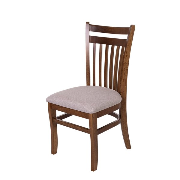 Cadeira De Jantar Paris Em Madeira Cor Imbuia Assento Estofad