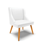 Cadeira De Jantar Pés Palito Castanho Kit 4 Liz Corino  - Bra