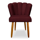 Cadeira De Jantar Pétala Estofada Pés Palito Suede - Montanar