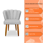 Cadeira De Jantar Pétala Estofada Pés Palito Suede - Montanar