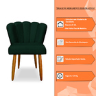 Cadeira De Jantar Pétala Estofada Pés Palito Suede - Montanar