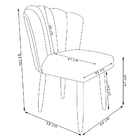 Cadeira De Jantar Pétala Estofada Pés Palito Suede - Montanar