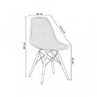 Cadeira De Jantar Pp Com Encosto Fixo Eloá Branco