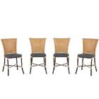 Cadeira De Jantar Reforçada Em Alumínio E Fibra Estofado Impe