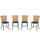 Cadeira De Jantar Reforçada Em Alumínio E Fibra Estofado Impe