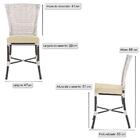 Cadeira De Jantar Reforçada Em Alumínio E Fibra Estofado Impe